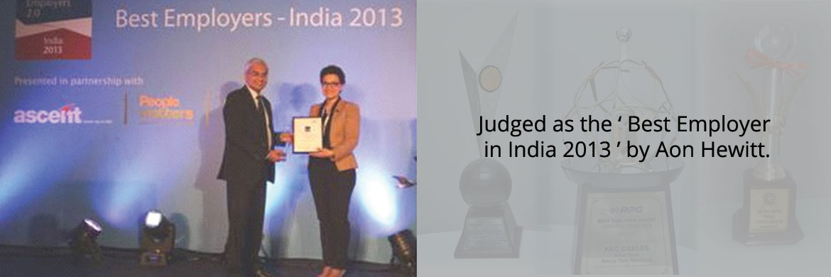 Judge as best employer in india 2013 by Aon Hewitt